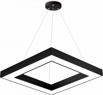 PLAF. LED SUSP 45W 3000/4000/6500K NEGRU BLADE SQR 