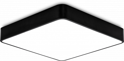 PLAFONIERA LED 45W TELECOMANDA NEGRU BLADE SQR 