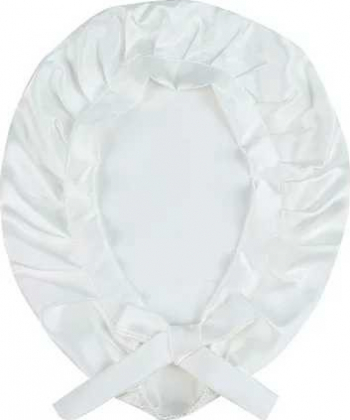 Boneta din matase naturala Mullberry - White 