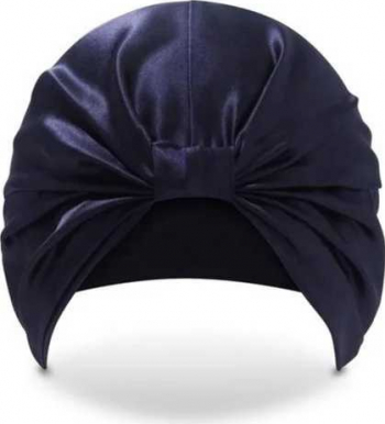 Boneta Fashion Turban din matase naturala Mulberry - Black 