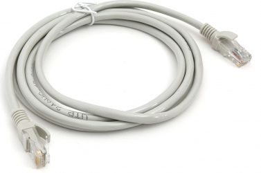 Cablu UTP Omega cat.5e mufat 2xRJ45 lungime 2m de legatura retea ethernet gri 