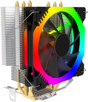 Ventilator CPU Gembird Huracan X120 RGB 120 mm 56 CFM 1800 RPM 28 dB conector 3 pini 