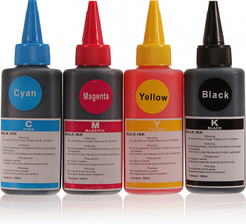 Set 4 bucati cerneala compatibila ciss Epson cu 4 culori T6641 T6642 T6643 T6644 L130 L200 L210 L220 L300 L310 L382 L355 L365 L386 L455 