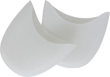 Set de 2 protectii din silicon alb-laptos pentru poante de balet si incaltaminte 
