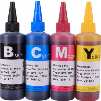 Set rezerve cerneala compatibila speciala ciss Epson cu 4 culori T6641 T6642 T6643 T6644 L130 L200 L210 L220 L300 L310 L380 L382 L355 L365 
