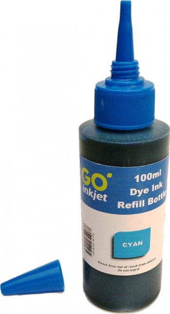 Cerneala compatibila UNIVERSALA CISS marca Estelle culoare CYAN ALBASTRU sticla 100 ml 