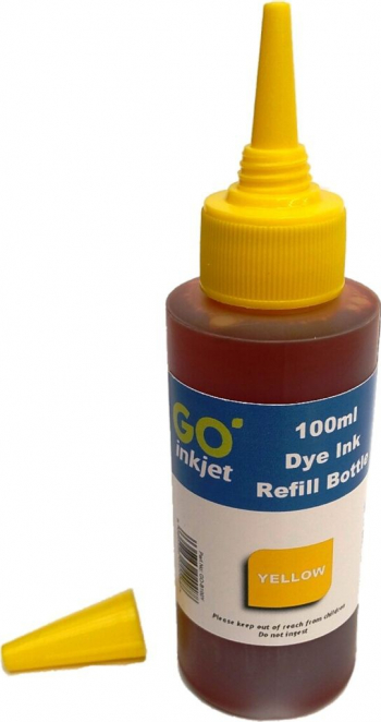 Cerneala compatibila UNIVERSALA CISS marca Estelle culoare YELLOW GALBEN sticla 100 ml 