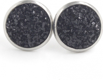 Cercei SilverBell Glow negru 