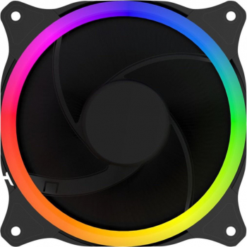 Ventilator PC Gembird Huracan X-ARGB 120 x 120 x 25 mm 16 LED RGB conectori ARGB mama si tata 1100 rpm 5V 