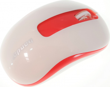 BANDA - Mouse Wireless 2.4GHz - WHITE/RED 