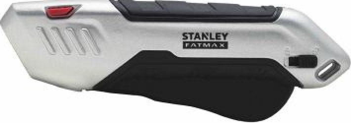 Cutter metalic Stanley FATMAX cu maner de cauciuc negru cu gri 