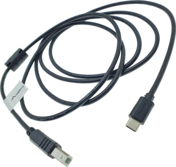 Cablu USB tip C imprimanta USB 2.0 1.8 m Lanberg USB B la USB-C cu miez de ferita negru