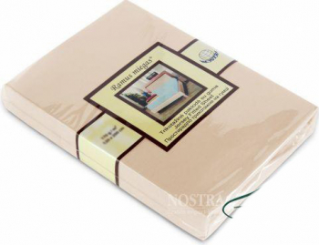 Cearsaf cu elastic pentru saltea 180x200 bumbac CREM 