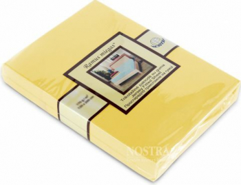 Cearsaf cu elastic pentru saltea 90x200 bumbac GALBEN 