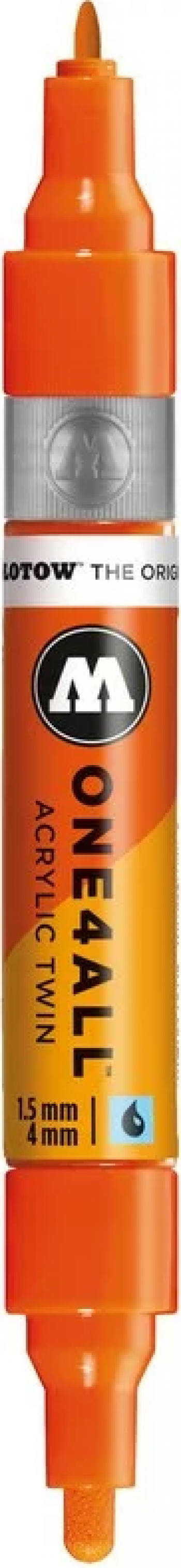 Marker ONE4ALL Acrylic Twin 15 and ndash 4 mm dare orange 