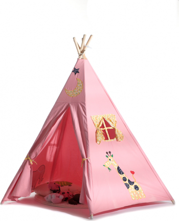 Cort joaca Girafa BathVision 120x120x160 Roz 