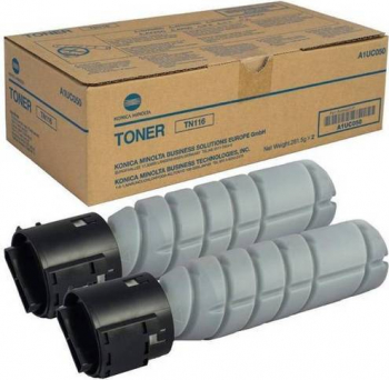 Set 2 buc x11.000 pagini Toner pentru Konica Minolta TN-116 pentru HQ BizHub 164/184/185 195/215/235/7718/7818/7719/7723 