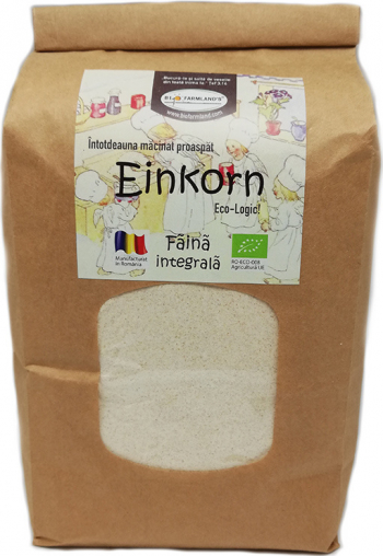 Faina Einkorn alac integrala 1kg Bio/ECO Biofarmland 
