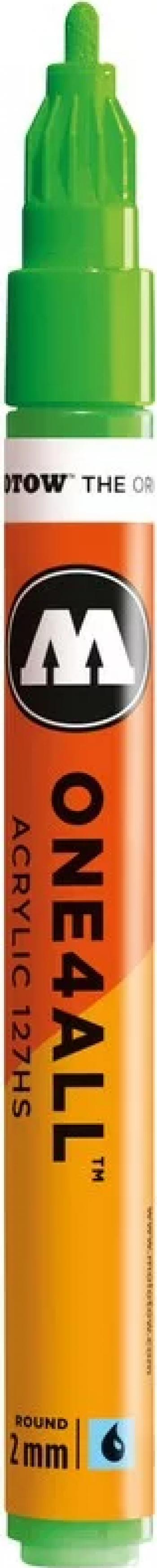 Marker acrilic Molotow ONE4ALL 127HS 2 mm neon green fluorescent 219 