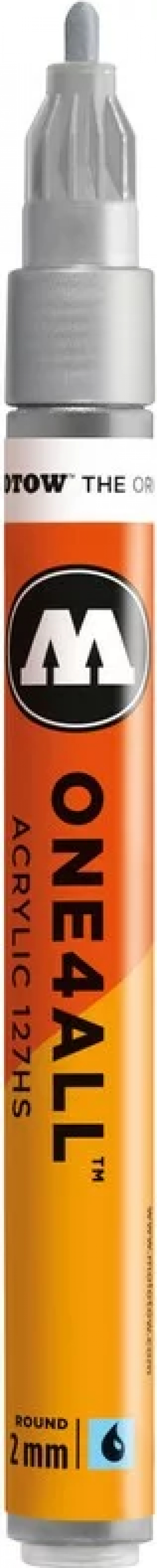 Marker acrilic Molotow ONE4ALL 127HS 2 mm metallic silver 227 