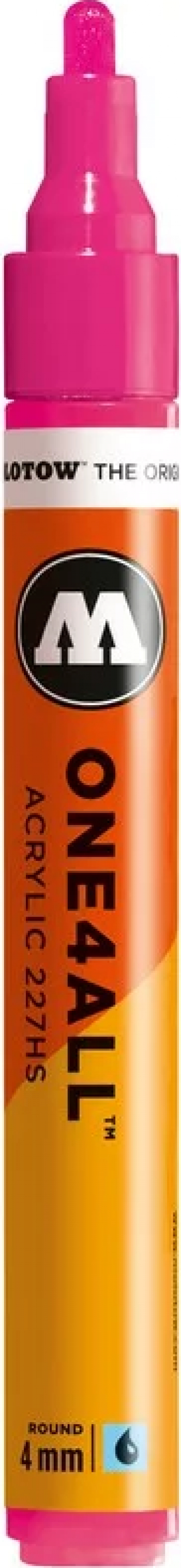 Marker acrilic Molotow ONE4ALL 227HS 4 mm neon pink fluorescent 217 