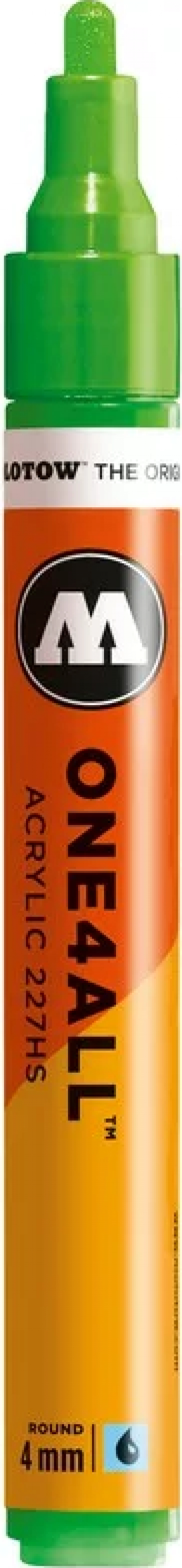 Marker acrilic Molotow ONE4ALL 227HS 4 mm neon green fluorescent 219 