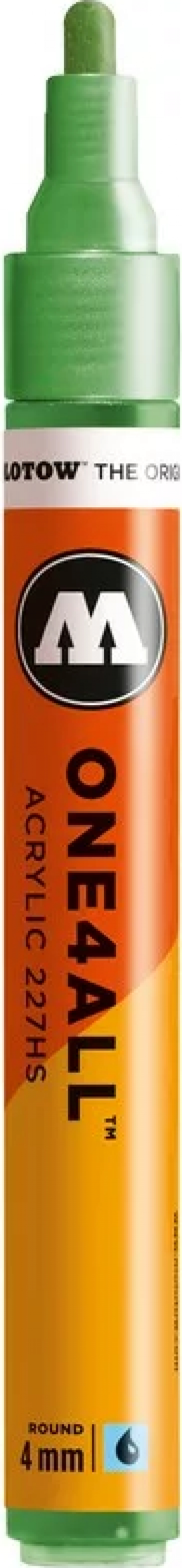 Marker acrilic Molotow ONE4ALL 227HS 4 mm metallic light green 