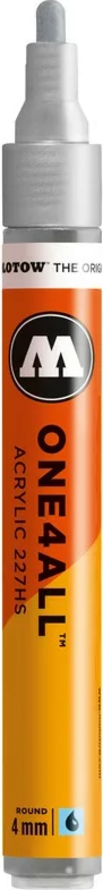 Marker acrilic Molotow ONE4ALL 227HS 4 mm metallic silver 227 