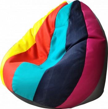 Fotoliu Puf tip Sac Nirvana Grande - Panama Multicolor pretabil si la exterior umplut cu perle polistiren 