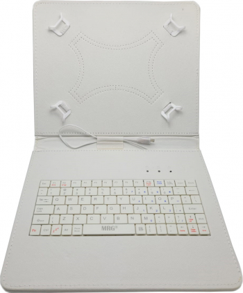 Husa cu Tastatura pentru Tableta 9.7 and rdquo MRG L-462 Micro Usb Model X Alb