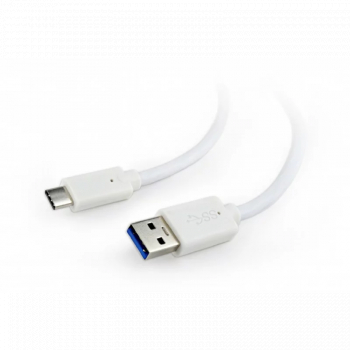 CABLU alimentare si date GEMBIRD pt. smartphone USB 3.0 T la USB 3.1 Type-C T 1m alb and CCP-USB3-AMCM-1M-W and 