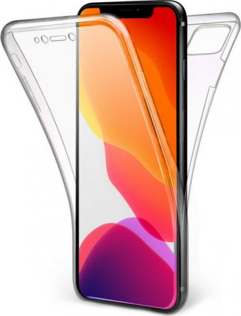 Husa Full TPU 360 fata + spate pentru Apple Iphone 11 Transparent 