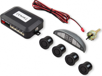 Set senzori de parcare Savio CP-03 kit 4 senzori display LED si avertizare sonora Negru 