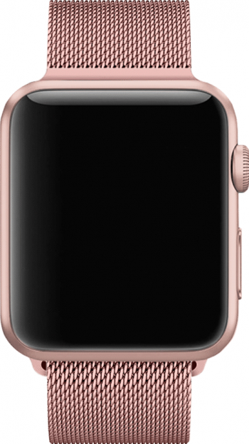 Curea Milanese MTP Premium Pink Gold pentru Apple Watch 40mm 