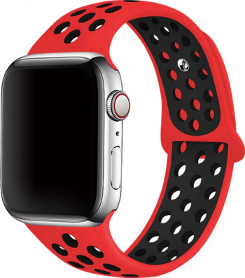 Curea Silicon MTP Premium Nike Style Pentru Apple Watch Red/Black 38mm 
