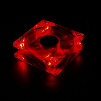 Ventilator PC LHR Super fan iluminare LED rosie 80 x 80 x 25 mm 3000RPM 12v 0.20A 