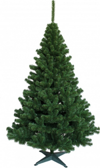 Brad De Craciun Artificial Cu Aspect Natural Inaltime 200 Cm Verde Suport Inclus 