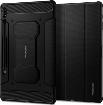 Husa de protectie din TPU pentru tableta Samsung Galaxy Tab S7 T870 11 inch rigidizata full armour Negru BBL2128