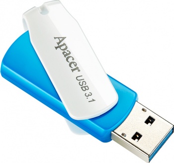 Memorie USB 3.1 Apacer 64 Gb rotativa albastra cu alb 