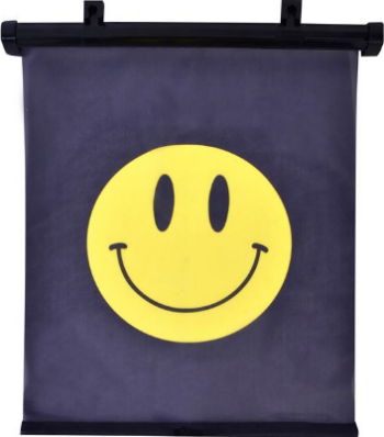 Parasolar auto Roller Car - 1 buc. SMILEY FACE 