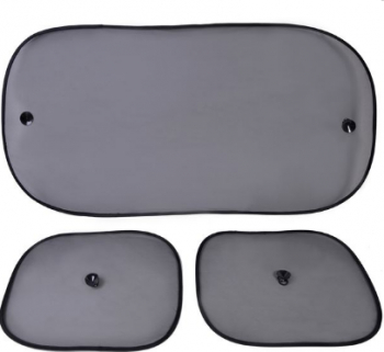 Protectie solara a geamurilor auto - set 3 buc 2 laterale 1 spate. 