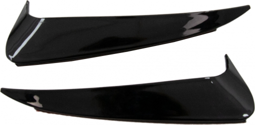 Set 2 Accesorii bara Spate flapsuri compatibil cu MERCEDES C Class W205 S205 2014-2018 Piano Black 