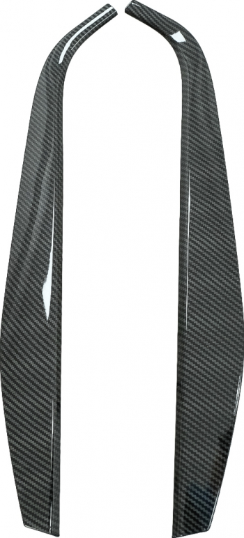 Set 2 Ornamente interior Laterale Consola compatibil cu Mercedes A-Class W177 V177 2018-Up Carbon 