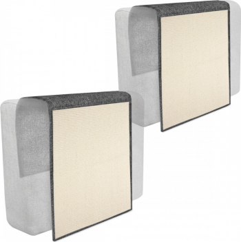 Set 2x Protectie impotriva zgarieturilor pentru Pisici 60x45 cm Sisal Gri 46354.19.02 
