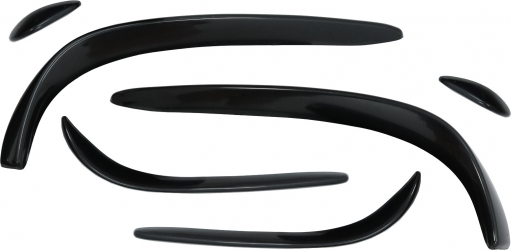 Set Prelungiri Bara Fata compatibil cu Mercedes C-Class W205 S205 C205 A205 2015-2018 C43 Design Negru Lucios 