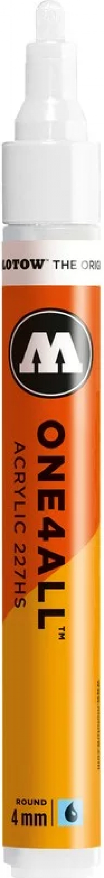 Marker acrilic Molotow ONE4ALL 227HS 4 mm signal white 