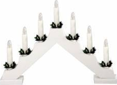 Decor Craciun 7 lumanari forma piramida becuri alb cald Home 