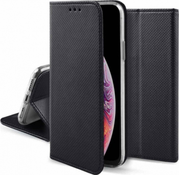Husa tip Carte Xiaomi Redmi 4a Neagra Magnet Case Black