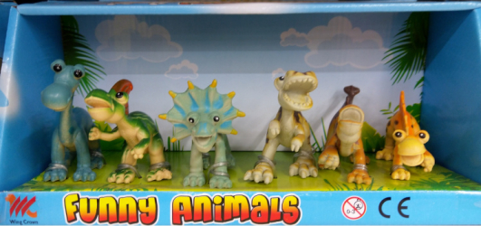 Figurine Animale Dinozauri - 6 buc. 