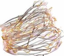 Ghirlanda micro 120 LED-uri alb cald cablu alama interiorexterior lungime 1.9 m 